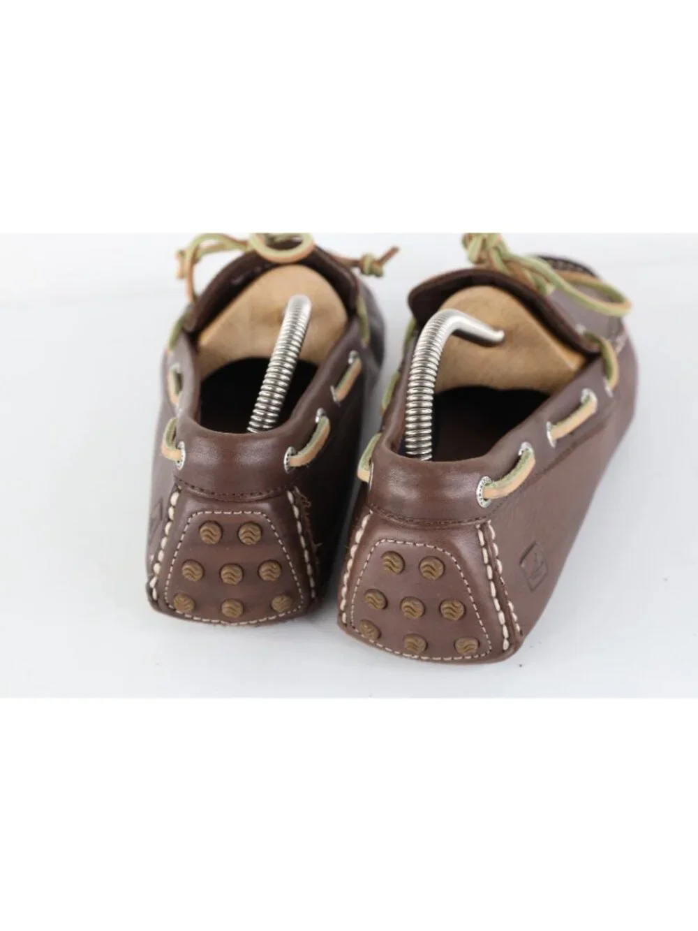 Vintage Sperry Top Sider Mens Size 10.5 M Leather Boat Driving Shoes Dark Brown